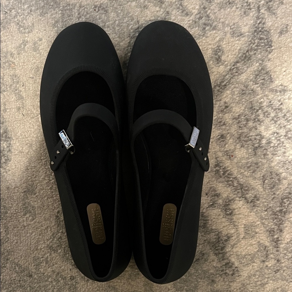 Melissa Black Mary Jane Flats